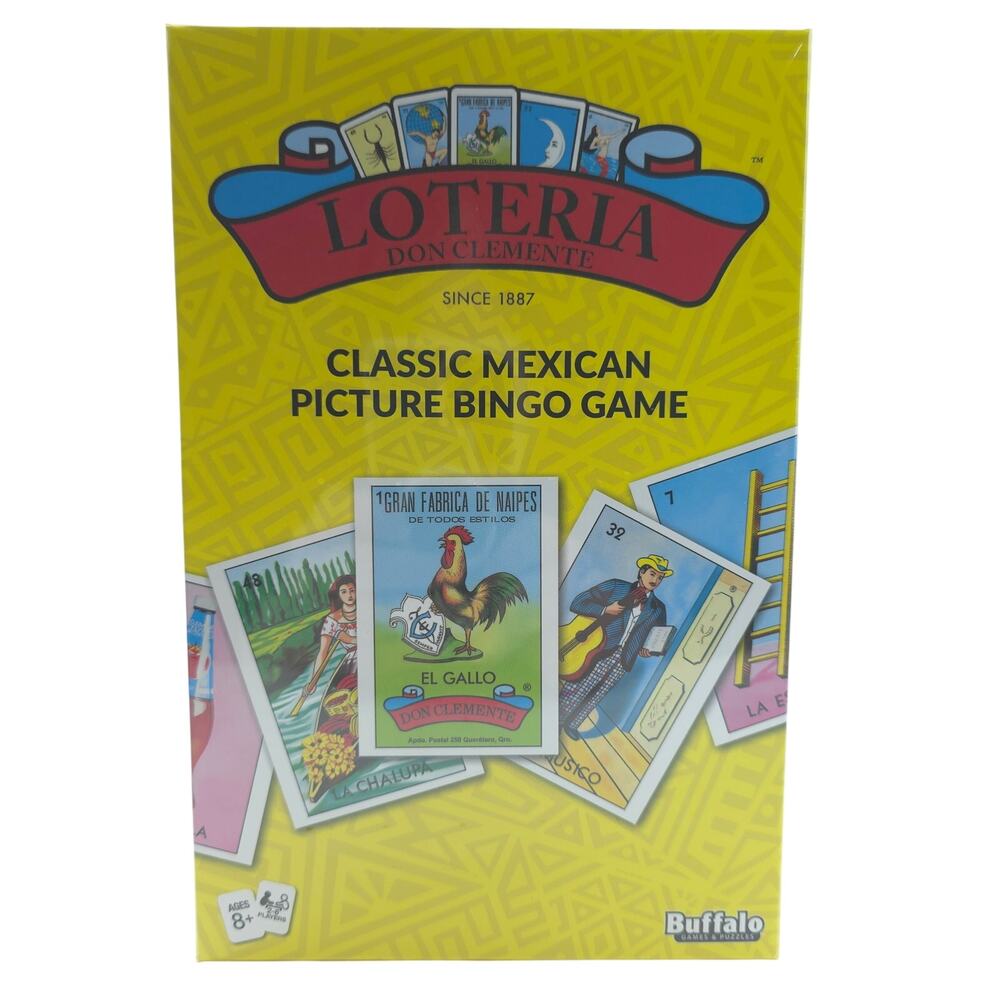 Loteria Don Clemente Classic Mexican Picture Bingo Game — Buffalo Games, Sealed